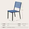 Cadeira de lazer cadeira de metal para exterior mesa dobrável para pátio café quiosque de chá com leite proteção solar cadeira de ferro forjado simples moderna