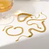 Pulsera Transfronteriza Estilo Ins de Acero Inoxidable Incrustada con Diamantes, Pulsera Personalizada Multicapa de Acero de Titanio con Circonita que No se Desvanece