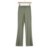 Pantalones Casuales Estilo Americano Estilo Perezoso para Mujer Primavera y Otoño Nuevo en Forma de V Cintura Baja Simulación Rectos Fitness Hogar Rectos