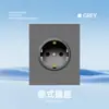 Asia Central Rusa Tipo 86 Interruptor Socket Estándar Europeo, Panel Gris Estilo Ruso, Control Único, Ignífugo, Enchufe Estilo Ruso
