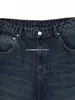 Pantalones Casuales Transfronterizos Europeos y Americanos Derschutze Jeans de Calle Bordados de Flor de Ciruelo Pantalones de Pierna Ancha Sueltos para Hombres y Mujeres Modernos