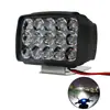 Fabricante de Holofote Externo de 15 Leds Tensão Ampla Holofote Externo para Moto Elétrica Holofote Externo de Plástico 9-80V Alto Brilho