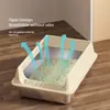 Fábrica de China Venta al por mayor Plástico Acero Inoxidable Gran Capacidad Portátil Caja de Arena para Gatos Control de Olores Fácil de Limpiar Ecológico