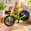 Modelo de bicicleta simulado colgante de coche de plástico llavero de bicicleta de montaña bicicleta de carretera regalo regalo del Día del Niño
