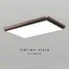 Luminária de Teto Italiana Normcore Sala de Estar Retangular Moderna Simples Luxo Acessível LED Espectro Completo Lâmpada de Proteção para os Olhos