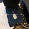 Versão de Luxo do Colar Porta da Felicidade para Mulheres, Banhado a Ouro Branco 18K, Pingente de Frasco de Perfume com Diamantes, Corrente para Clavícula, Presente para Namorada