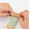 Funda para pata de mesa tejida funda protectora para manija de puerta dibujos animados doble capa resistente al desgaste antideslizante engrosada pata de silla pad protector de lana