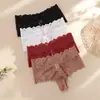 Comércio Exterior Transfronteiriço Calcinha Sexy de Renda de Alta Qualidade Cintura Média Feminina Tanga Plus Size Europeia e Americana