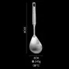 Espátula de acero inoxidable 304 juego de utensilios de cocina espátula cuchara para sopa colador grande grueso anti-suministro directo de fábrica de suministros de cocina