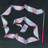 Danza de la Cinta Palo de Cinta Niños Educación Temprana Cintas de Baile Tira de Cinta Juguete Agitar la Mano Cinta de Siete Colores Gimnasia Danza Accesorios para Actuación