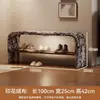 Banqueta estrecha para zapatos con zapatero integrado para recibidor, adecuada para sentarse y guardar zapatos, taburete pequeño con acolchado suave para uso doméstico