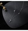 Nova Corrente Clavicular com Contas Redondas Brilhantes para Mulheres, Design de Nicho, Joias de Estilo Minimalista, Tendência e Popular no Tiktok