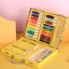 Olá patinho amarelo conjunto de 67 peças de canetas aquarela pincel giz de cera caixa de presente materiais de arte infantil conjunto de pintura