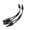 Conjunto Conector de Painel com Plugues Macho e Fêmea Tipo Y de Quatro Vias, Três Vias, Duas Vias Conector Mc4 Conector Fotovoltaico Terminal Solar