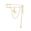 Broche Transfronterizo Europeo y Americano Joyería Elemento de Corazón Luna Oso Flor Pin de Accesorios para Ropa Funcional Simple