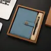 Caixa de Presente para Caderno de Negócios Conjunto de Pen Drives A5 Caderno B5 Atividade de Volta às Aulas para Estudantes Conjunto de Presente