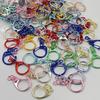 Llavero con hebilla de langosta en forma de D, colgante de muñeca con anillo abierto en forma de ocho, aleación de zinc, hebilla de langosta, accesorios de joyería DIY