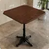 Mesas y sillas de estilo rústico para restaurantes de alta gama, cafeterías y restaurantes de fusión de moda y nicho que sirven cocina occidental, hechas de madera maciza