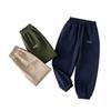Pantalones Softshell para Niños con Forro de Polar Pantalones Cargo para Otoño e Invierno Pantalones Largos Engrosados y Cálidos para Niños Mayores