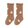 Calcetines para Bebé Otoño Nuevo Estilo Clase A Algodón Sin Costuras Lazo Puño Suelto Calcetines de Princesa Calcetines para Pantorrilla de Bebé