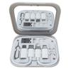 Cabo de Dados Multifuncional para Presente, Portátil para Viagem, Carregamento Rápido de 65W, Caixa de Armazenamento Multifuncional, Adaptador de Acessório Digital
