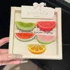 Pinzas creativas y frescas de frutas para el cabello para mujer, pasadores con vibra veraniega, pinzas laterales dulces para flequillo, pinzas de pico de pato divertidas y lindas