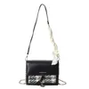 Bolso Cuadros de Color Contrastante para Mujer 2024 Primavera y Verano Nuevo Estilo Cinta de Aspecto Elegante Bolso Cuadrado Pequeño Ins de un Hombro Cruzado
