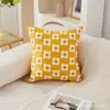 Funda de cojín bordada de lujo ligero estilo pastoral de alta gama para sofá, sala de estar y cabecera de cama (núcleo no incluido)