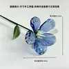 Zibo Vidriado Hecho a Mano Flor de Nacimiento Alambre de Hierro Simulación Adorno de Escritorio Jarrón Retro Francés Decoración del Hogar Venta al por Mayor