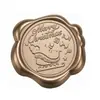 Série de Natal Adesivos de Selo de Cera Bronze Antigo para Envelopes, Convites, Garrafas de Vinho e Decoração de Presentes