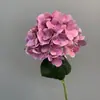 Tela de Seda Estilo Europeo Transfronteriza Película Roja Hortensia Flor Artificial Boda DIY Arreglo Floral Hecho a Mano Arte Floral Hortensia Al por Mayor