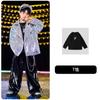 Ropa de moda infantil de hip hop. Traje holgado de hip hop para niños y niñas. Ropa para actuaciones de tambores en el escenario de Año Nuevo.