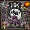 Toalha de Mesa Tarot Fase da Lua Geométrico Jogo de Cartas Tarot Tecido de Mesa Veludo
