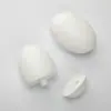 Frasco Oval de Ovo de Ganso para Protetor Solar 50ML HDPE Protetor Solar BB Cream Creme para Rosto Limpo Loção de Proteção Cor Branca Frasco Plástico Recarregável