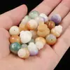 Pingente de Cabacinha Esculpida Raiz de Bodhi Contas Soltas Sementes Velhas Intemperadas Acessórios de Jade Branco para Pulseira Colar