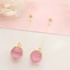 Brincos de Franja com Contas Vermelhas Retrô Simples e Elegantes com Design Inspirado em Hanfu e Estilo Chinês, Presilhas de Orelha sem Furo com Pingentes