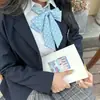 Bufanda de Lunares Shindek con Tira Recta Gratis Corbata de Lazo Flor de Cuello de Mango Largo Uniforme de Chicas Jk Camisa Traje de Marinero Accesorios