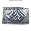 Desarrollo de Hebilla de Cinturón Universal de Diamante Dongguan Punk Hip Hop Motociclista diy Hebilla de Cinturón Personalizada Placa Plana Universal