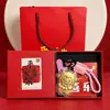 Llaveros de Año Nuevo de la Oveja con Oro, Flor de Dinero, Llaveros de Oveja Pequeña, Actividades de Aniversario de Tienda, Colgantes Dorados, Regalos Conmemorativos de Año Nuevo al por Mayor