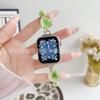 Adequado para Apple Smart Watch Pulseira de Corda Trançada Flor de Cristal Apple Watch8/Se/7/6/5/4/32