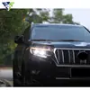 Adequado para Prado 2018-2021 Luz Diurna LED Modificada Lente de Seta Dinâmica Faróis