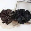 Scrunchie de Animal Print Leopardo para Outono e Inverno, Quatro Camadas, Acessório de Cabelo Versátil da Moda, Elástico de Cabelo Diário, Ornamento de Cabelo para Coque