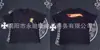 Marca Nueva Transfronteriza de Moda SYNA WORLD Camiseta de Manga Corta Estampada con Letras Hip Hop Streetwear Americano Verano Nuevo para Hombre