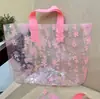 Bolsa de compras de plástico Tulipa atacado loja de roupas bolsa de compras praça de compras sacola plástica bolsa de caixa de sapato atacado