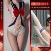 Lingerie Sexy, Meias de Estudante Sexy, Uniforme de Marinheiro Desejo Puro, Role-Playing Apaixonado, Macacão Sem Tirar, Conjunto Tentação