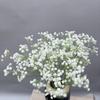108 Cabezas de Gipsófila Flores Artificiales Ramo Falso Pegamento Suave Púrpura Flor Artificial Arte Boda Flores Secas Ramo Artificial