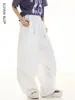 Estilo Urbano Montaña Exterior Casual Pantalones de Pierna Ancha Largo hasta el Suelo Hombre Marca de Tendencia Americana Versátiles Pantalones Cargo Paracaídas para Hombre