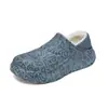 Zapatillas de Casa para Hombre Otoño e Invierno con Tacón - Antideslizantes de Suela Gruesa para Interior - Zapatillas de Algodón Cálidas - Zapatos de Algodón con Estampado de Moda