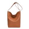 Bolso de Cubo Tejido de Alto Sentido Otoño 2024 Bolso Bandolera Retro de Gran Capacidad para Mujer Trabajo Viajero Bolso de Hombro