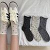 Meias de Verão Respiráveis para Mulheres com Laço, Cano Médio de Estilo Ballet Fino, Estilo Colegial, Meias Japonesas Doces de Cano Alto e Folgadas